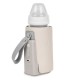 Lionelo - Incalzitor biberoane ThermUp Go Plus Portabil Cu aspect elegant Temperatura constanta pana la 24 h Incarcare USB Bej