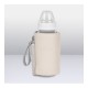 Lionelo - Incalzitor biberoane ThermUp Go Plus Portabil Cu aspect elegant Temperatura constanta pana la 24 h Incarcare USB Bej