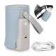 Lionelo - Incalzitor biberoane ThermUp Go Plus Portabil Cu aspect elegant Temperatura constanta pana la 24 h Incarcare USB Albas