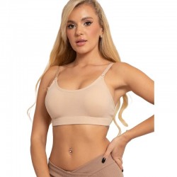 Sutien pentru alaptat Agnes Din 95% bumbac si 5% elastan Masura L Beige