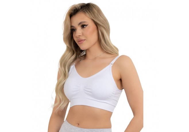 Sutien pentru alaptat Nauru Din 92% poliamida 8% elastan Masura M/L White