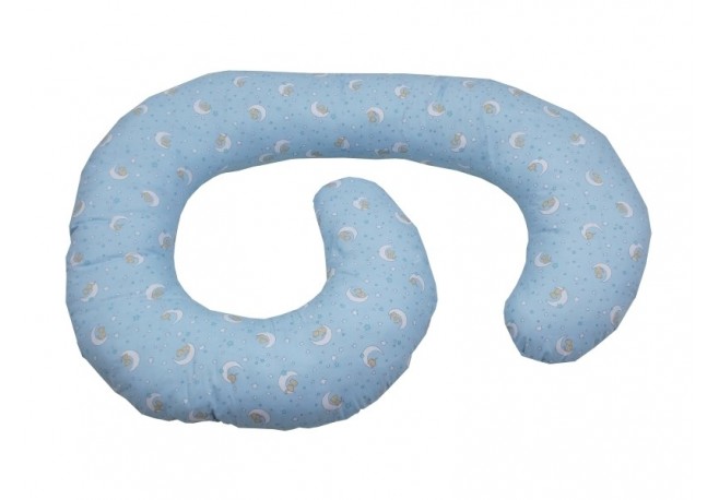 Perna De Alaptare Multifunctionala MyKids Cat on Moon Blue