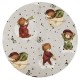 MimiNu - Aparatoare pentru patut 120x60 cm Din bumbac certificat Oeko Tex Standard 100 180x30 cm Cu panglici Teddy Bear On Moon