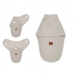 MimiNu - Sistem de infasare bebe 0 - 3 luni Din tesatura thermofrotte Beige