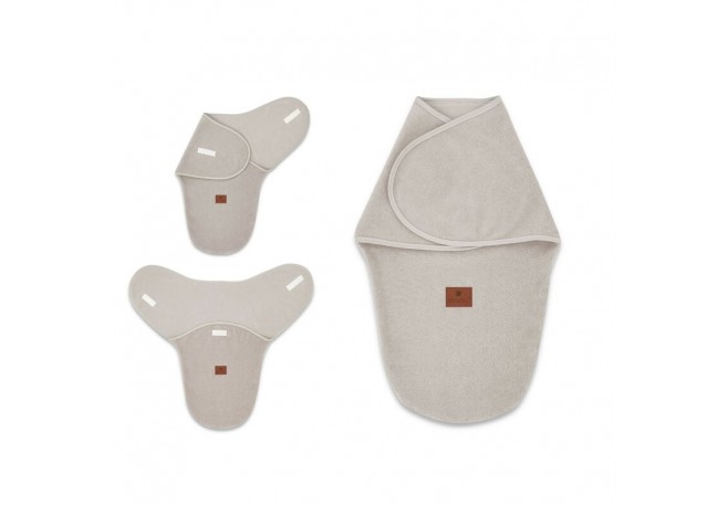 MimiNu - Sistem de infasare bebe 0 - 3 luni Din tesatura thermofrotte Beige