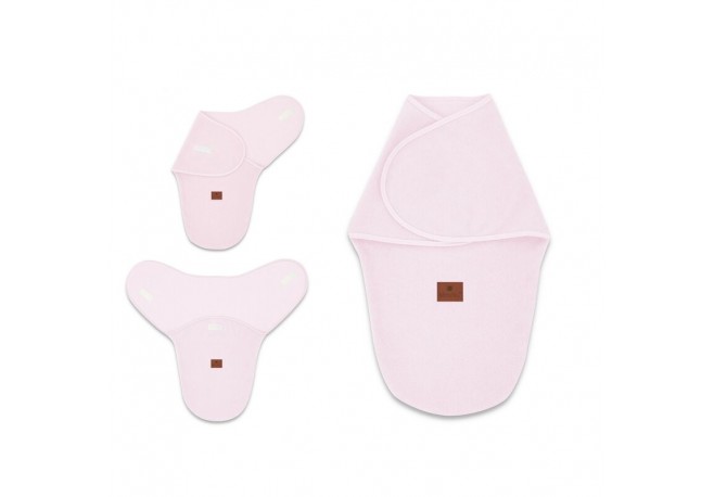MimiNu - Sistem de infasare bebe 0 - 3 luni Din tesatura thermofrotte Pink