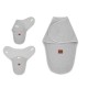 MimiNu - Sistem de infasare bebe 0 - 3 luni Din tesatura thermofrotte Grey