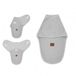 MimiNu - Sistem de infasare bebe 0 - 3 luni Din tesatura thermofrotte Grey