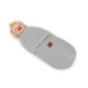 MimiNu - Sistem de infasare bebe 0 - 3 luni Din tesatura thermofrotte Grey