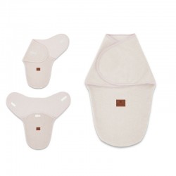 MimiNu - Sistem de infasare bebe 0 - 3 luni Din tesatura thermofrotte Powder Pink