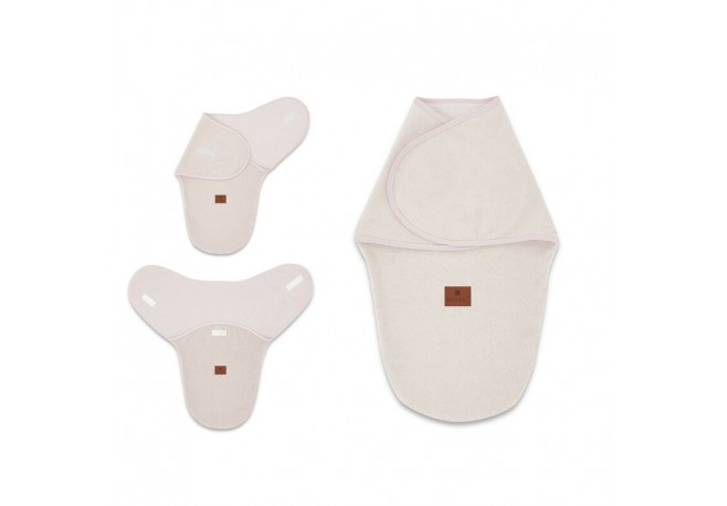 MimiNu - Sistem de infasare bebe 0 - 3 luni Din tesatura thermofrotte Powder Pink