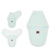 MimiNu - Sistem de infasare bebe 0 - 3 luni Din tesatura thermofrotte Cold Mint