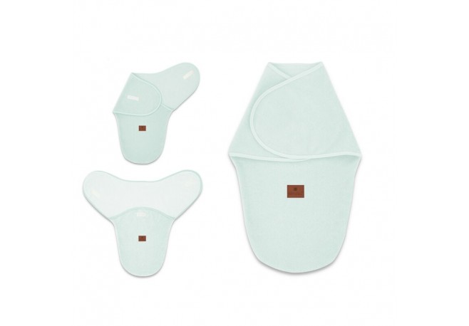 MimiNu - Sistem de infasare bebe 0 - 3 luni Din tesatura thermofrotte Cold Mint