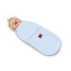 MimiNu - Sistem de infasare bebe 0 - 3 luni Din tesatura thermofrotte Blue