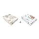 MimiNu - Set 2 cearceafuri cu elastic pentru patut leagan sau patut co-sleeper 90x40 cm Din bumbac Material certificat Oeko Tex 