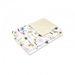 MimiNu - Paturica calduroasa si pufoasa Cu doua fete Dimensiune 70x100 cm Din tesatura imitatie de lana si bumbac Materiale cert