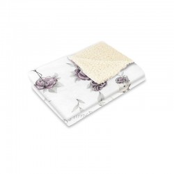 MimiNu - Paturica calduroasa si pufoasa Cu doua fete Dimensiune 70x100 cm Din tesatura imitatie de lana si bumbac Materiale cert