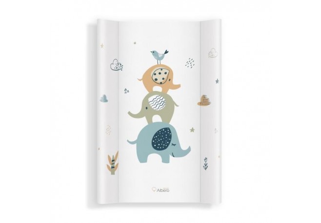 Saltea de infasat bebe cu intaritura 70x475 Klups 434 Elephants