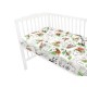Qmini - Cearceaf cu elastic pentru patut 120X60 cm Din bumbac certificat Oeko Tex Standard 100 The continents