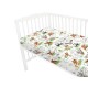 Qmini - Cearceaf cu elastic pentru patut 140X70 cm Din bumbac certificat Oeko Tex Standard 100 The continents