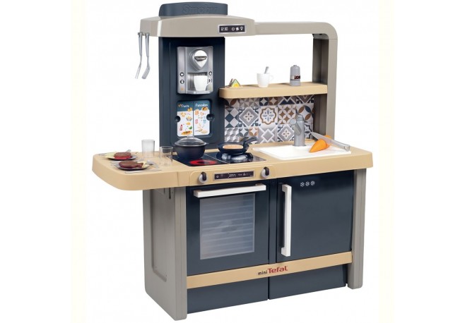 Bucatarie Smoby Tefal Evolutive albastru cu accesorii
