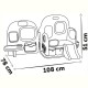 Centru de ingrijire pentru papusi Smoby Baby Care Childcare Center albastru roz cu accesorii