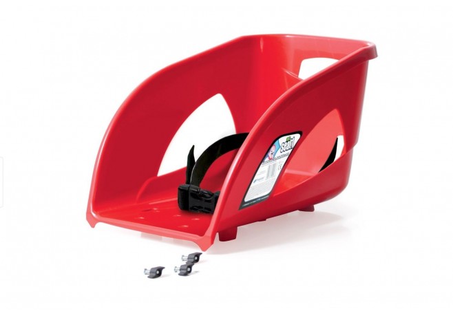 Scaun sanie Prosperplast SEAT 1 compatibil modele Bullet/Tatra rosu