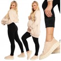 Colanti imblaniti fara cusaturi pentru femei si gravide Din bambus poliamida si elastan Masura M/L Negru