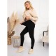 Colanti imblaniti fara cusaturi pentru femei si gravide Din bambus poliamida si elastan Masura XL/XXL Negru