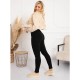Colanti imblaniti fara cusaturi pentru femei si gravide Din bambus poliamida si elastan Masura XL/XXL Negru