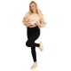 Colanti imblaniti fara cusaturi pentru femei si gravide Din bambus poliamida si elastan Masura XL/XXL Negru