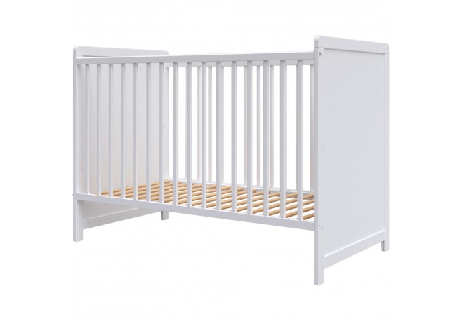 Patut copii din lemn Hubners Paula 120x60 alb