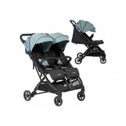Carucior gemeni Active Twin Cadru din aluminiu Spatar reglabil Pliere compacta Conform cu standardul european de securitate EN 1