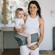 Marsupiu cu scaunel 6 in 1 Easy Mode De la 3.5 kg pana la 15 kg FreeON Grey