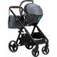 Carucior 4 in 1 Bloom Cu cadru din aluminiu Cu landou Scoica auto cu baza isofix Parte sport cu sezut reversibil Geanta pentru m
