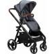 Carucior 4 in 1 Bloom Cu cadru din aluminiu Cu landou Scoica auto cu baza isofix Parte sport cu sezut reversibil Geanta pentru m