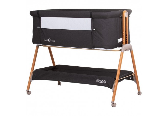 Patut Co-Sleeper Chipolino Sweet Dreams graphite wood