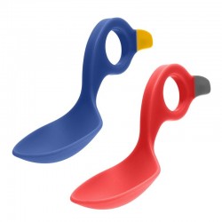 I CAN - Set 2 lingurite cu multiple modalitati de prindere Red/Blue