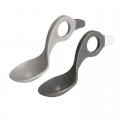 I CAN - Set 2 lingurite cu multiple modalitati de prindere Grey/Dark Grey