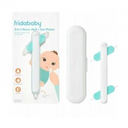 Fridababy - Dispozitiv de curatare multifunctional Cu 4 capete Pentru unghii mucoasa nazala urechi si alte parti ale corpului Re