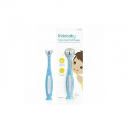 Fridababy - Periuta de dinti Cap 3D pentru curatare eficienta Cu indicator de inlocuire 2 ani+ Albastru