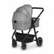 Lionelo - Carucior Bianka 3 in 1 Cadru aluminiu Cu landou intarit si salteluta moale Maner ajustabil Include saculet de picioare