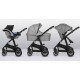 Lionelo - Carucior Bianka 3 in 1 Cadru aluminiu Cu landou intarit si salteluta moale Maner ajustabil Include saculet de picioare