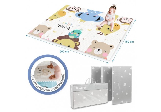 Salteluta de joaca pentru copii 150 x 200 cm Kidwell INDA - Animals