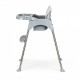 Scaun de masa 2 in 1 cu tapiterie Ecotoys HC-135C - Gri