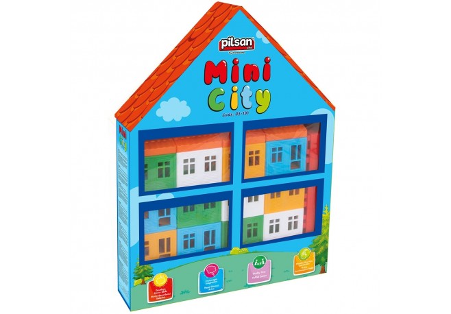 Set constructie Pilsan Mini City 40 piese