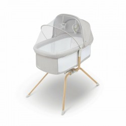 Lionelo - Patut balansoar Malin Evo 3 in 1 Pliabil 0-9 kg Geanta Transport Asamblare Rapida Ultra-Usor Conform cu standardele eu