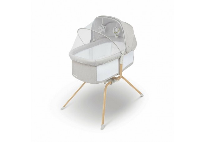 Lionelo - Patut balansoar Malin Evo 3 in 1 Pliabil 0-9 kg Geanta Transport Asamblare Rapida Ultra-Usor Conform cu standardele eu