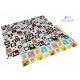 Bocioland - Covoras de joaca Happy Day Pliabil Protectie impotriva loviturilor Dimensiune mare 200 x 150 cm Cu Imprimeu pe ambel