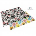 Bocioland - Covoras de joaca Happy Day Pliabil Protectie impotriva loviturilor Dimensiune mare 200 x 150 cm Cu Imprimeu pe ambel